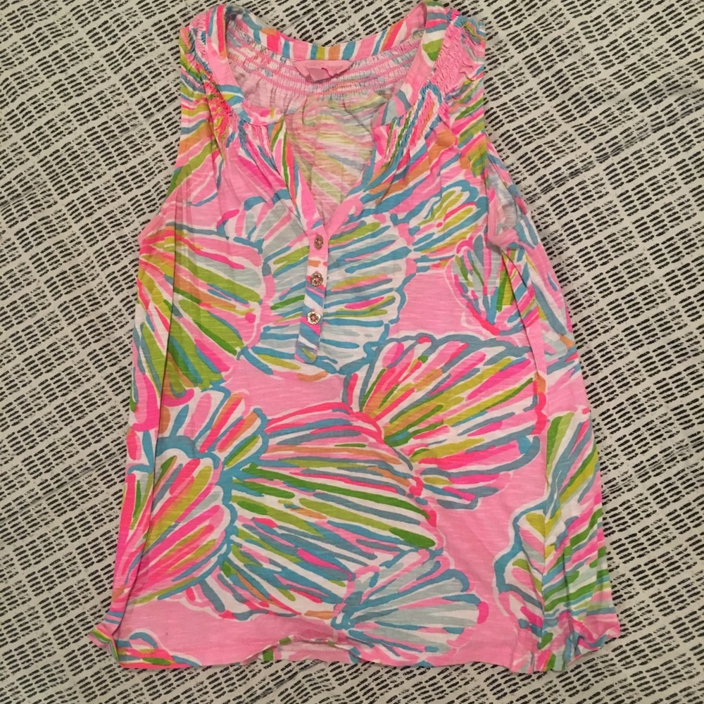 BUY IT - Lilly Pulitzer Shell Print Tank Top
